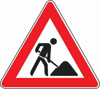 baustellenschild